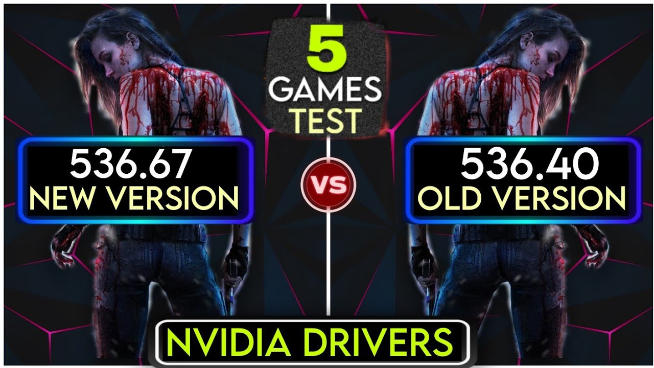 Nvidia Drivers (536.67 vs 536.40) | Nvidia 536.67 New Update | 5 Games Test