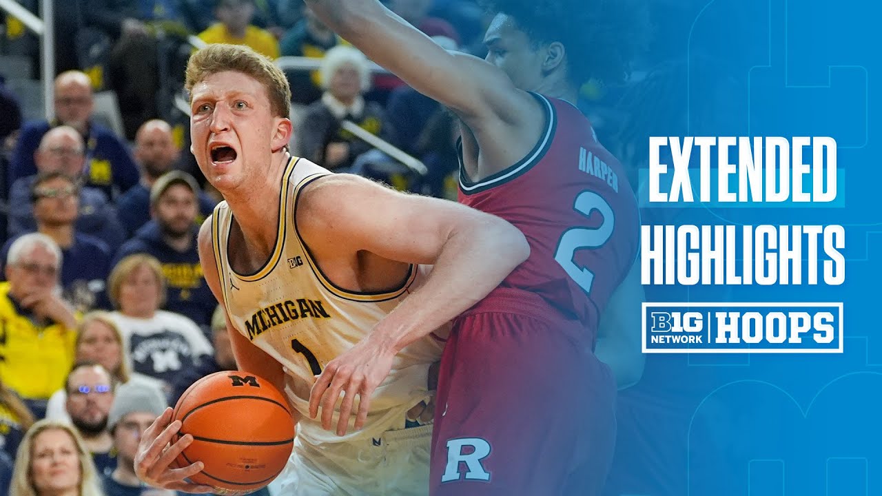Rutgers at Michigan | EXTENDED HIGHLIGHTS | Big Ten Basketball | 02/27/2025