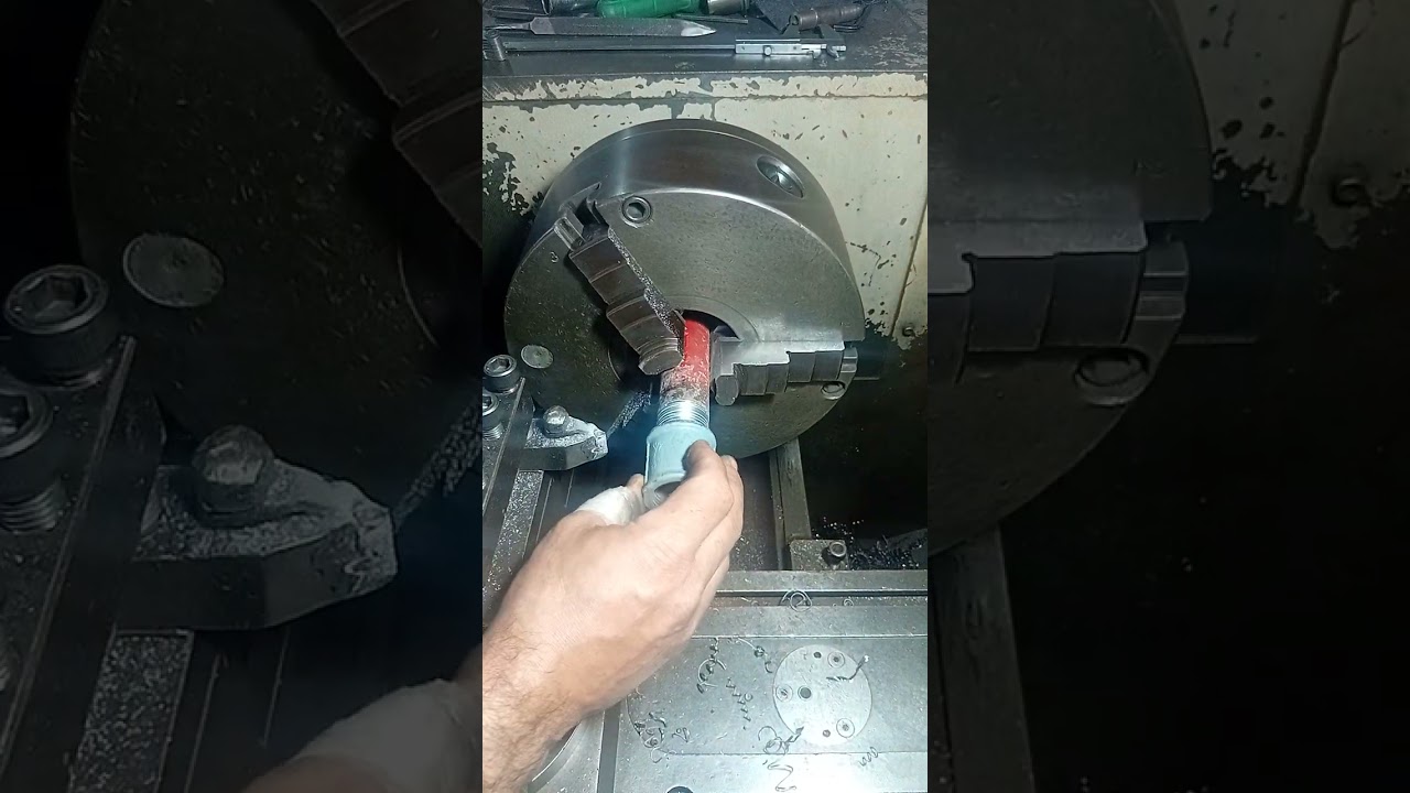 Usinagem da rosca de tubo cônica 11 fios (se inscreva no canal deixe seu like)