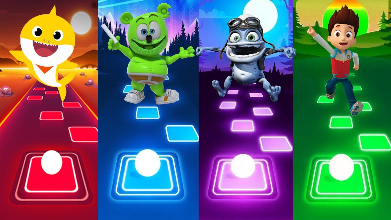 Tiles Hop - Baby Shark vs Gummy Bear vs Crazy Frog Vs Paw Patrol