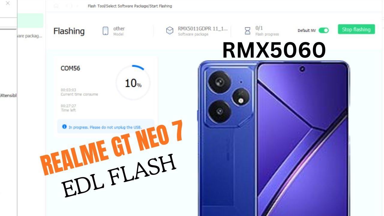 How to Unbrick Realme GT Neo 7 (RMX5060 China) 100% Working EDL Flash + FRP