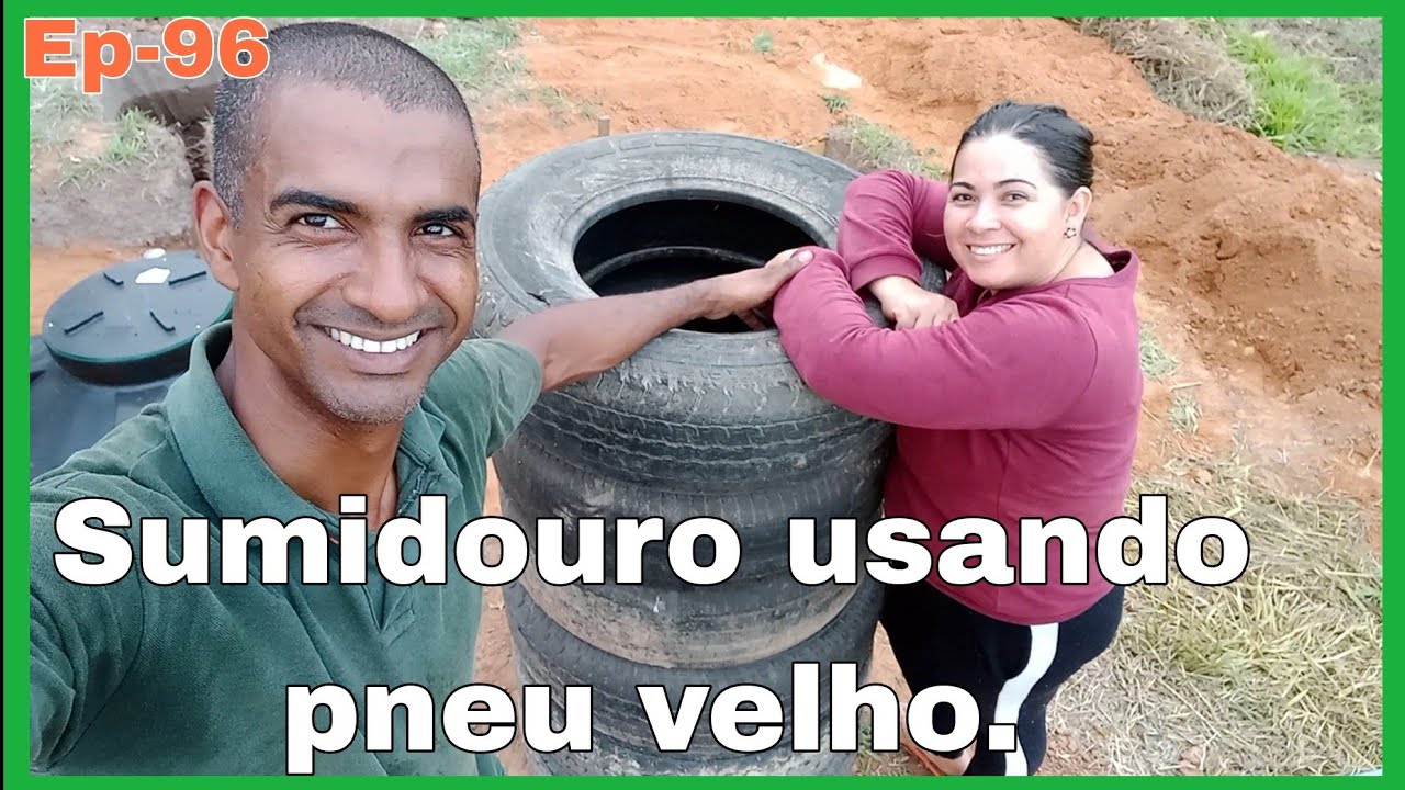 COMO FAZER SUMIDOURO ULTILIZANDO PNEU VELHO .