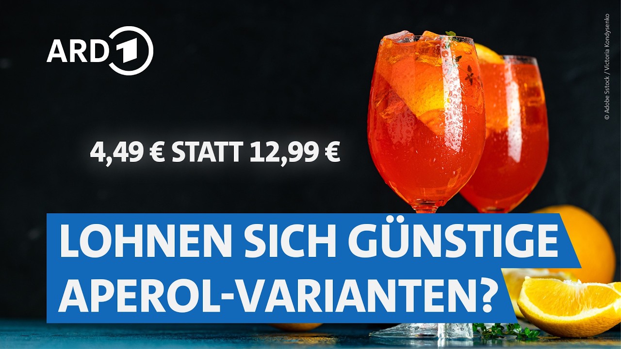 Original Aperol vs. Alternativen von Lidl, Aldi, Rewe & Co. | Marktcheck SWR