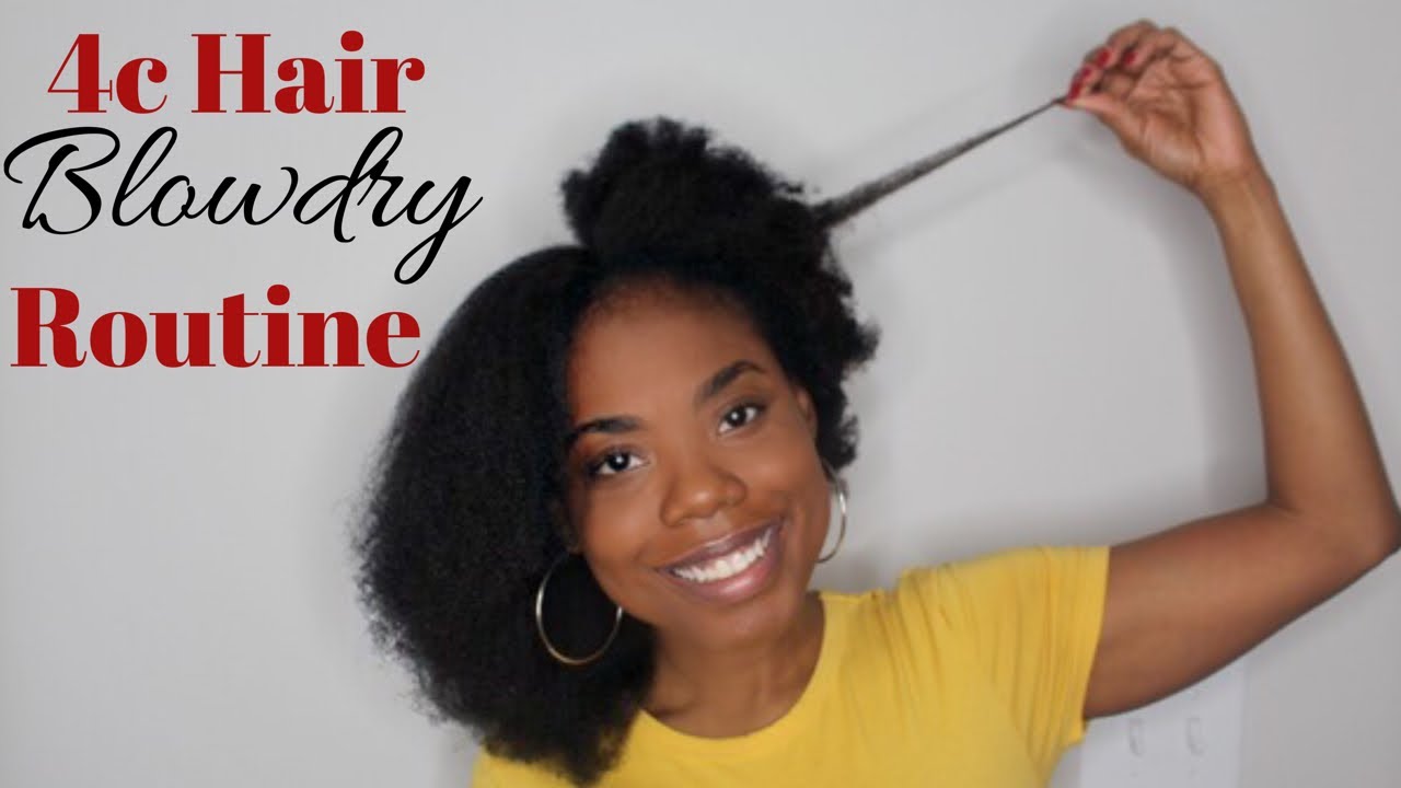 4C Hair FLUFFY Blowdry Routine | Vlogmas Day 5