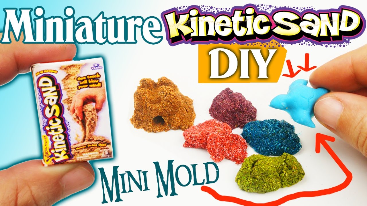 HOW TO MAKE MINIATURE REALISTIC KINETIC SAND & MOLD craft
