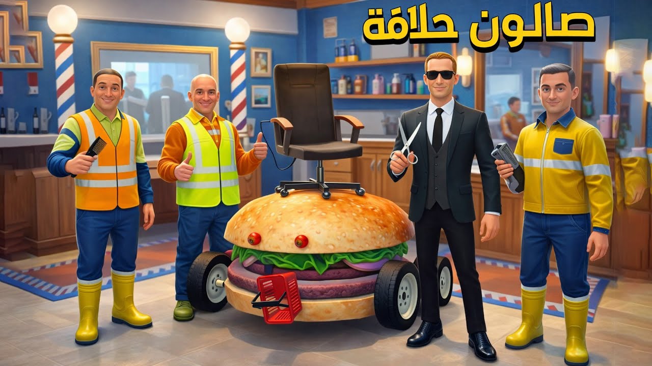 قررت افتح صالون حلاقة كرسي البرجر ! Newton's Playground VR