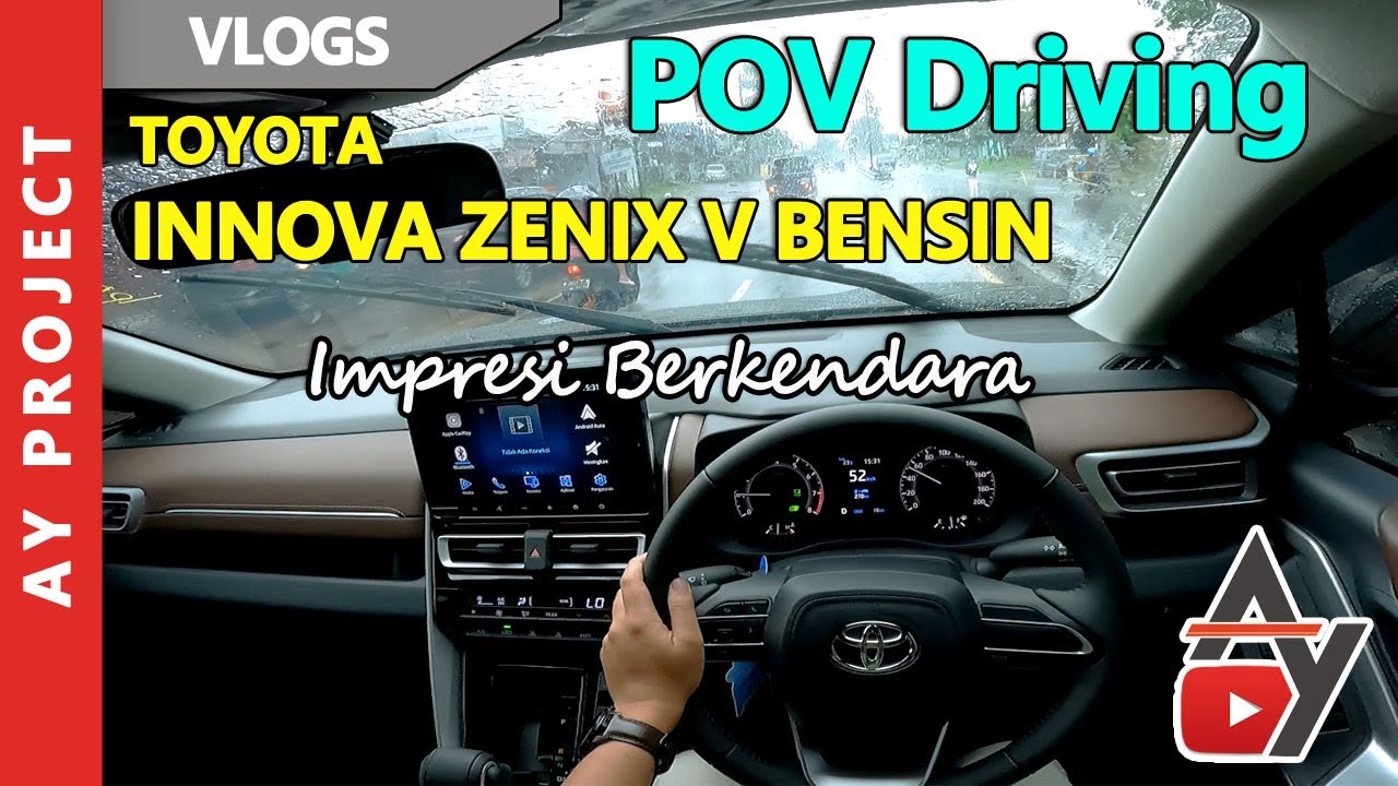 POV Driving Toyota Innova ZENIX V Bensin | AY Project | Indonesia