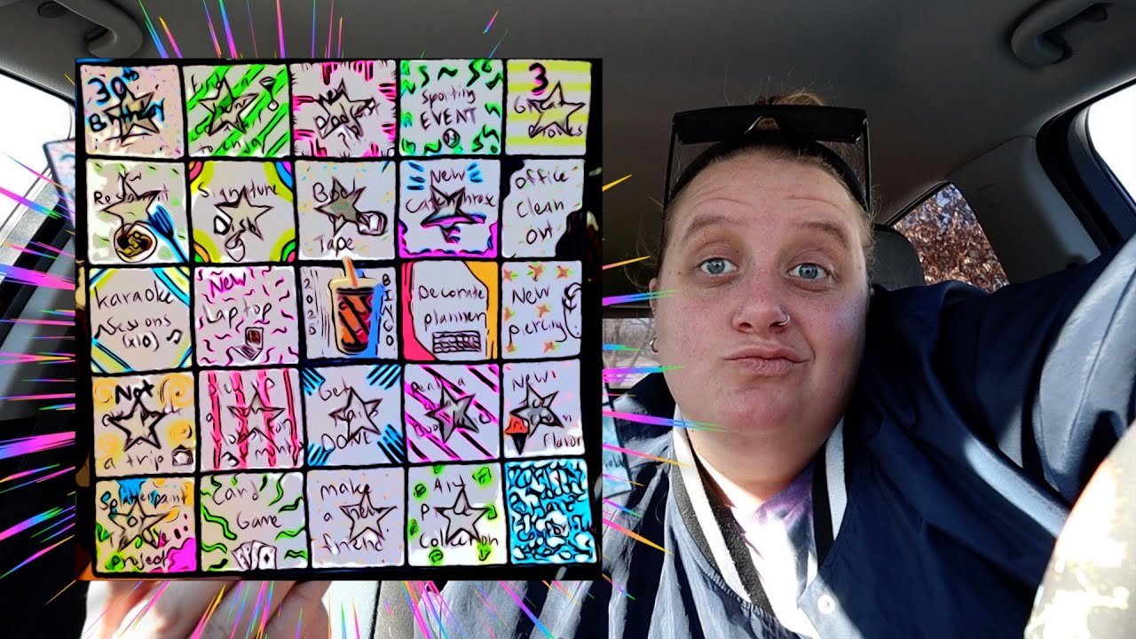 My Yearly Bingo Card - What did I GET DONE ?!