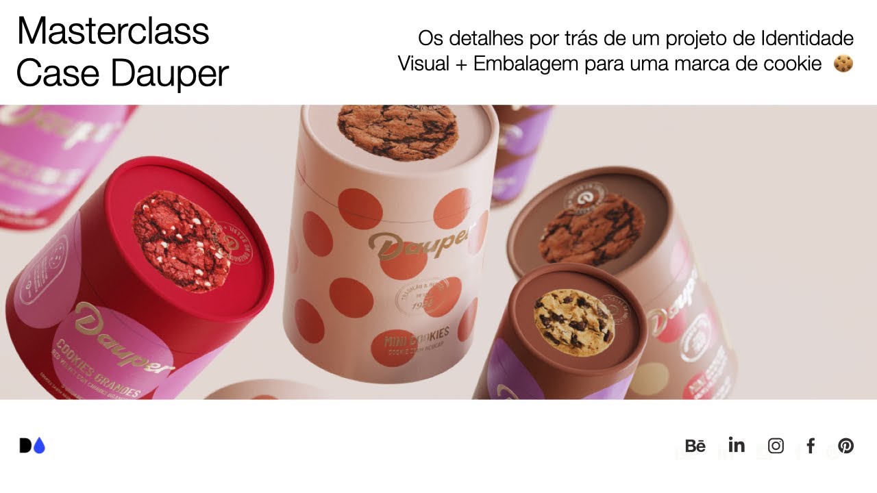 Identidade Visual + Embalagem para uma marca de cookie :: Case Dauper