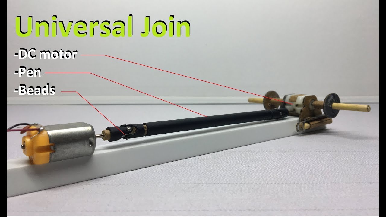 How to Make RC Universal Join | Drive Shaft for Remote Control Car from Gel Pen Ballpoint and Beads