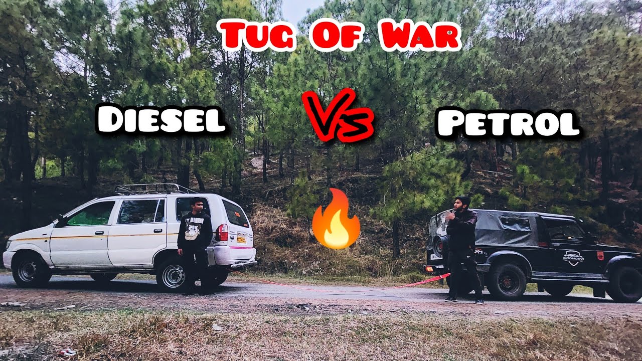 Chevrolet Tavera 2.5L 🔥Vs Maruti Gypsy 1.0| Tug of War #car