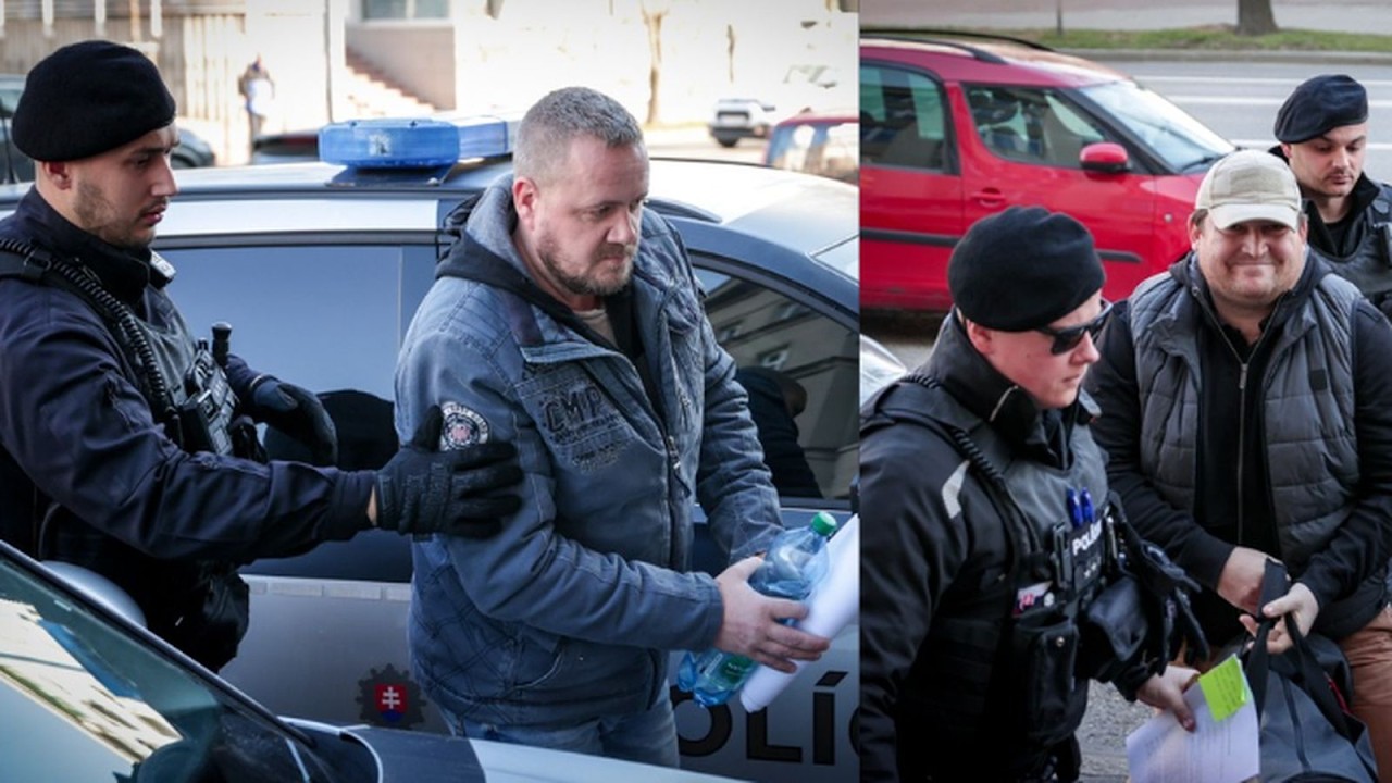 Krátko po ôsmej priviezli Jána Čurillu a Ďurku do Justičného paláca | Aktuality