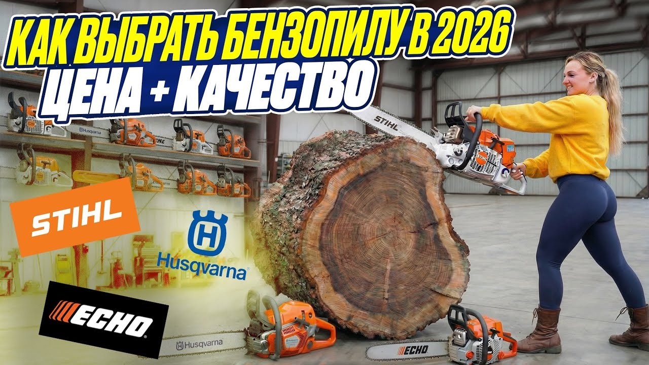 🛑 Не покупайте бензопилу, пока не увидите этот ТОП-5! Лучшие модели 2026 года 🔥