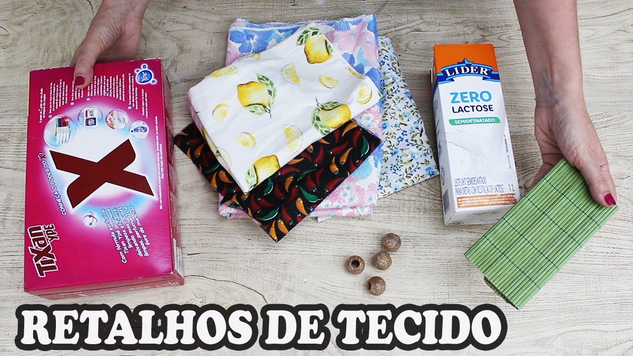 4 IDEIAS DIFERENTES PARA FAZER COM RETALHOS DE TECIDO ✂️