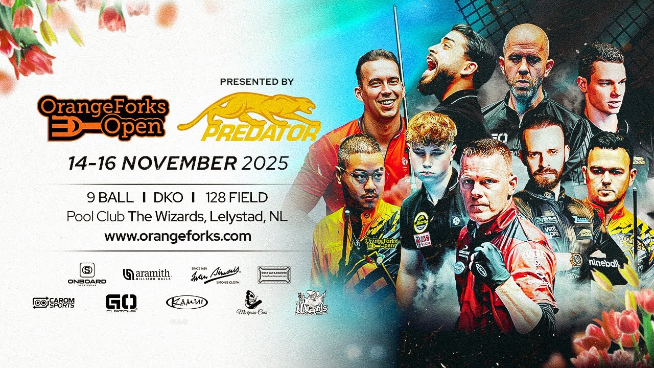 Stream 1 - 2025 OrangeForks Open presented by Predator Cues - Day 3 - part 1