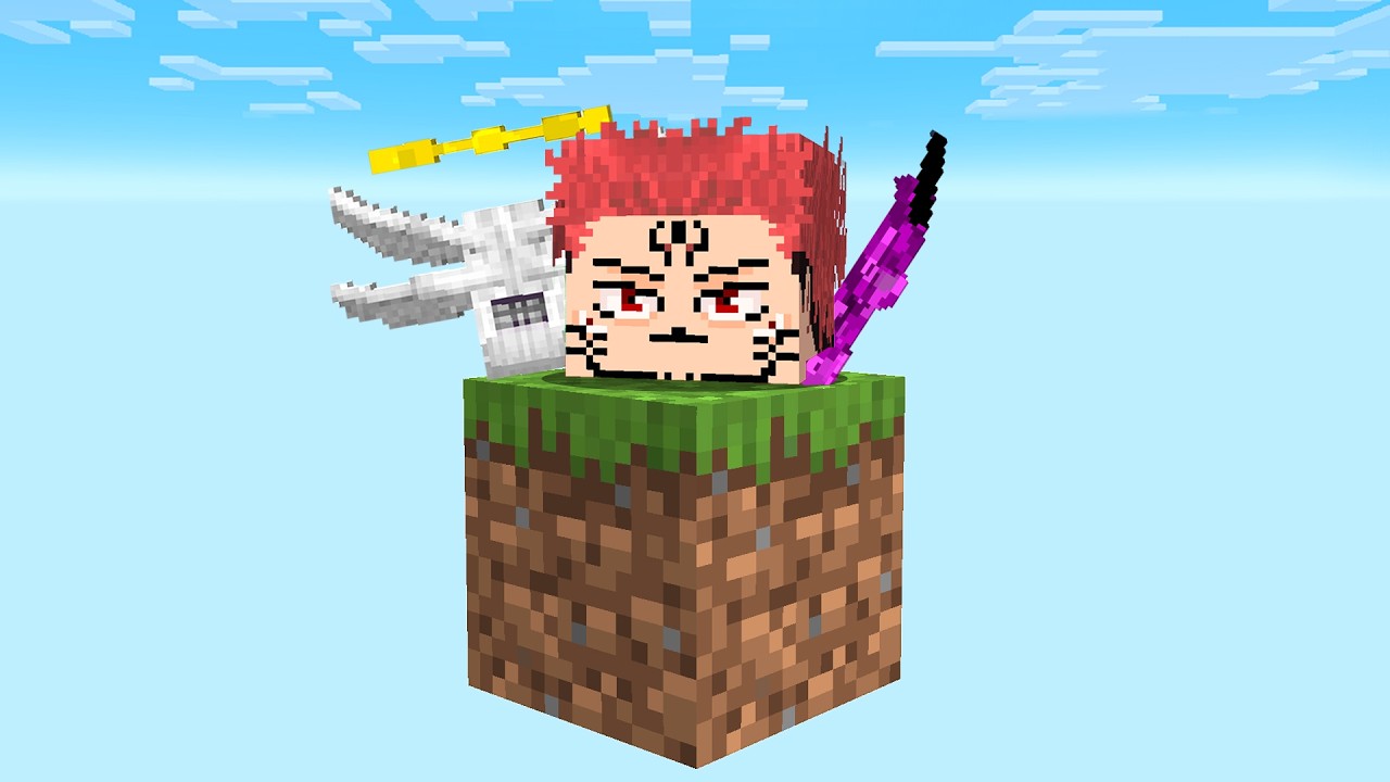 Jujutsu Kaisen One Block but Every Drop is RANDOM