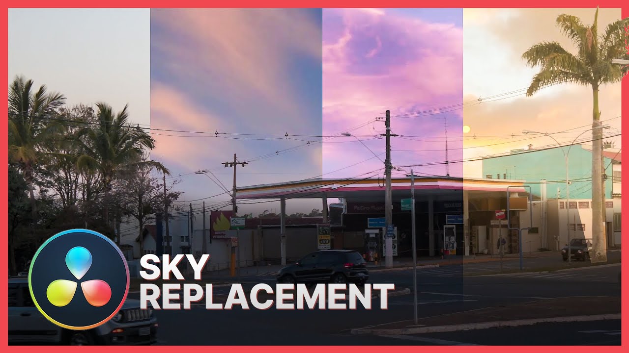Como Fazer o Efeito SKY REPLACEMENT no DaVinci Resolve - Tutorial em Português do Brasil
