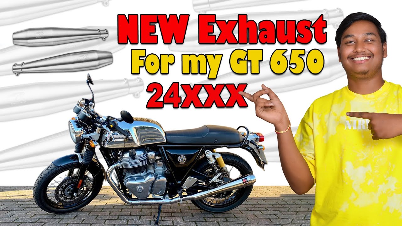 My New Exhaust For Gt650 సౌండ్ మాములుగా లేదు  || Vishwaksensai || #gt650 #exhoust