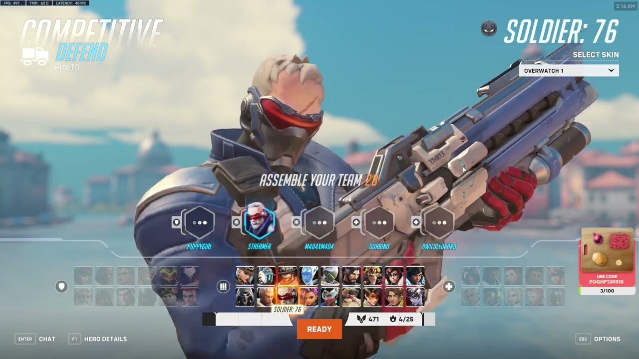 22K DMG! What TOP 0.1% Soldier 76 looks like - GALE ADELADE SOLDIER 76 OVERWATCH 2 SEASON 10 TOP 500