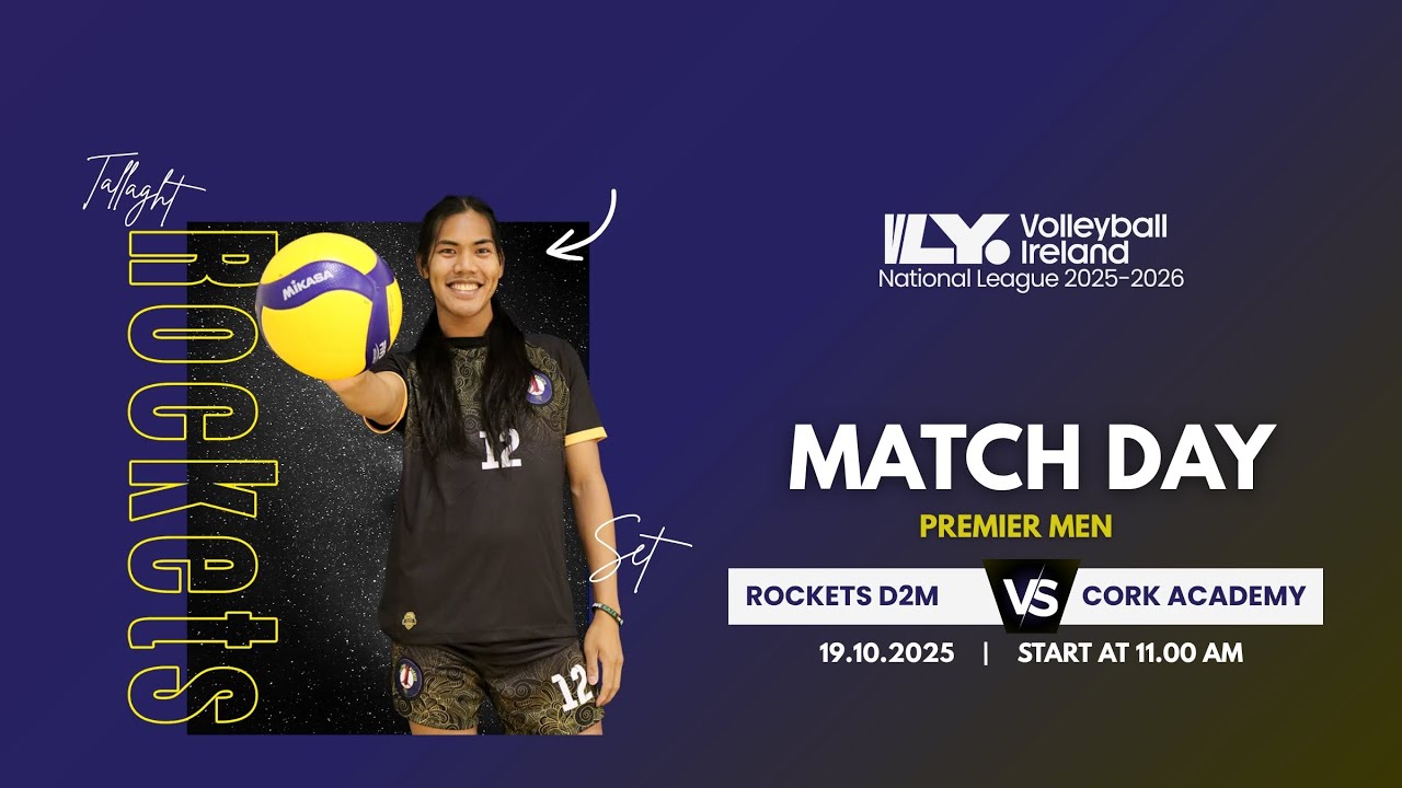 Division 2 Men – Tallaght Rockets vs Cork Volleyball Academy