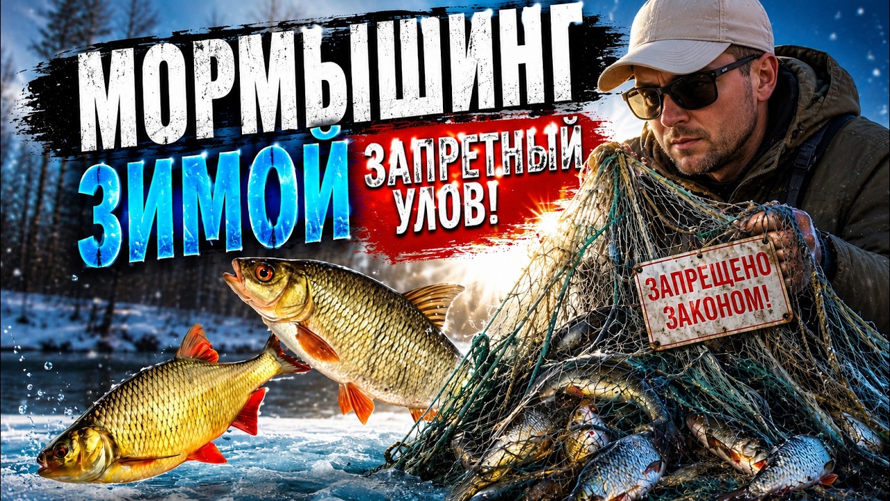 зимний СПИННИНГ и Плотва/Красноперка и Офигевшие Браконьеры... даже не стесняются..прямо на глазах..