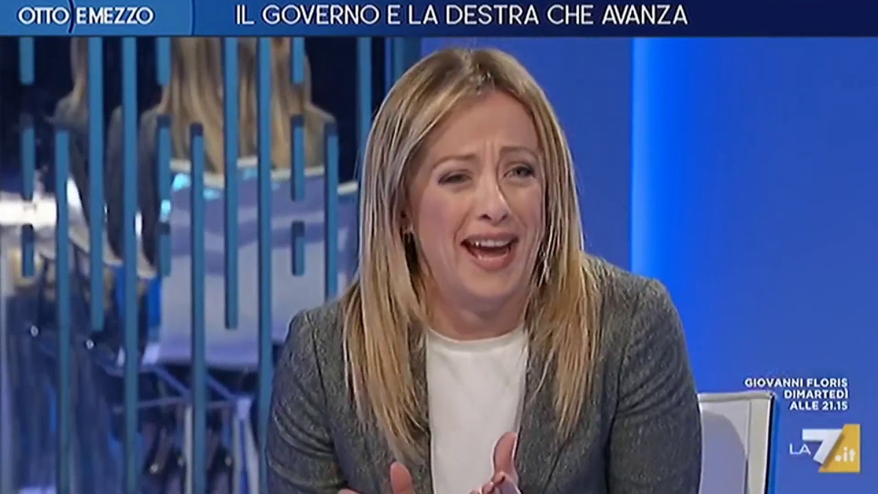 Giorgia Meloni dalla Gruber: Anche stasera volevano 