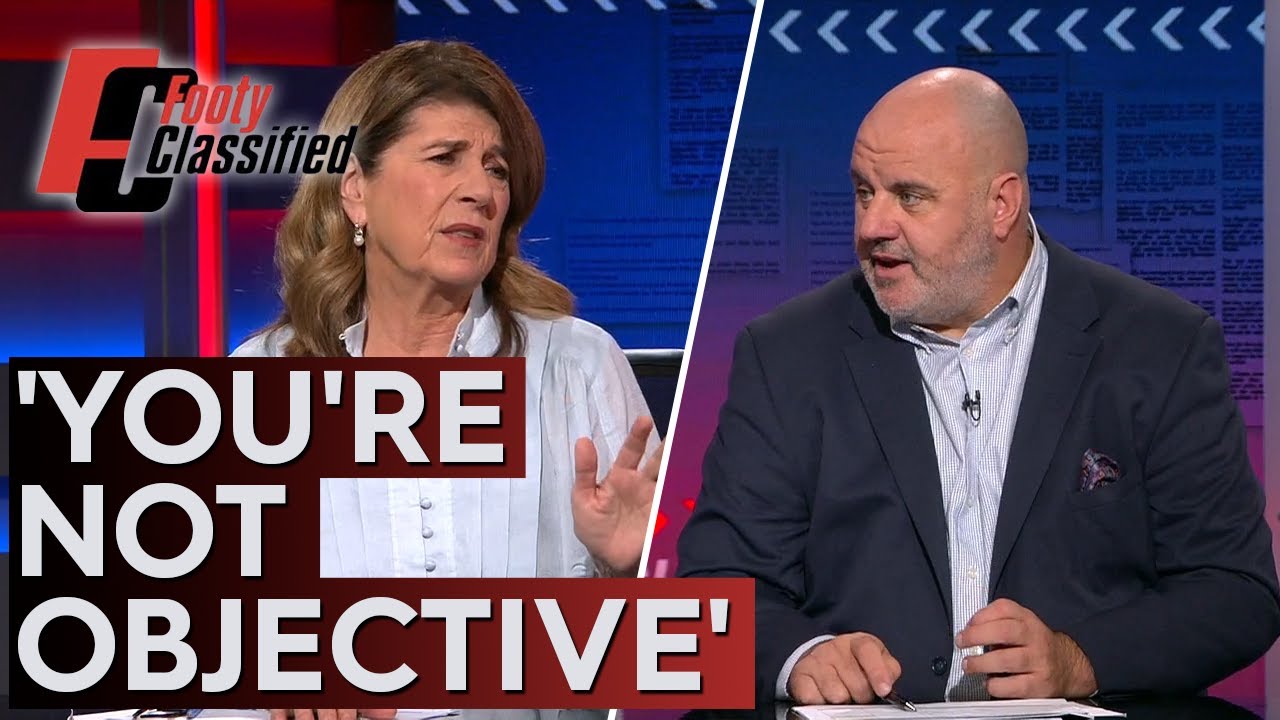 The panel clashes with Caro over her Dustin Martin stance - Footy Classified | Footy on Nine