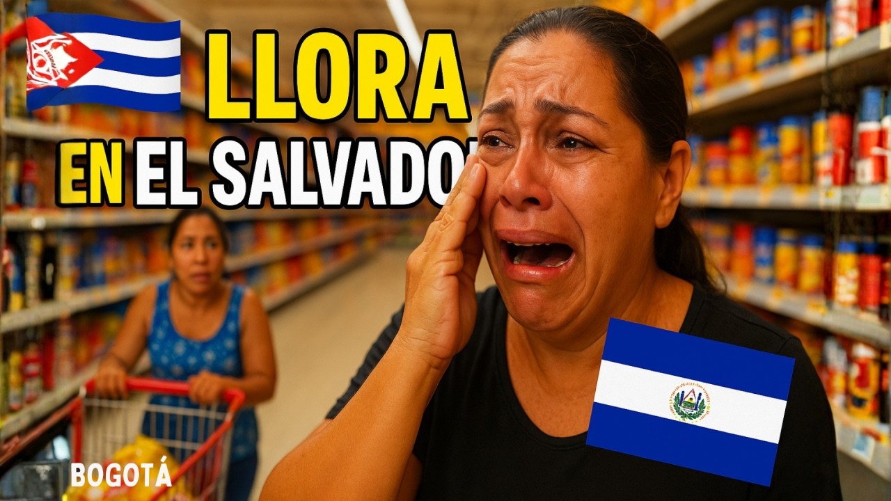 CUBANA AGRADECE A DIOS por poder comprar COMIDA en El Salvador