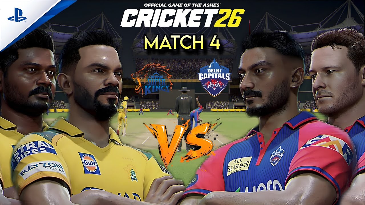 IPL 2026 as CSK 💛 | Match 4 | CSK vs DC | Last-Over Thriller Chase 😱 | 4 in 4? | Cricket 26