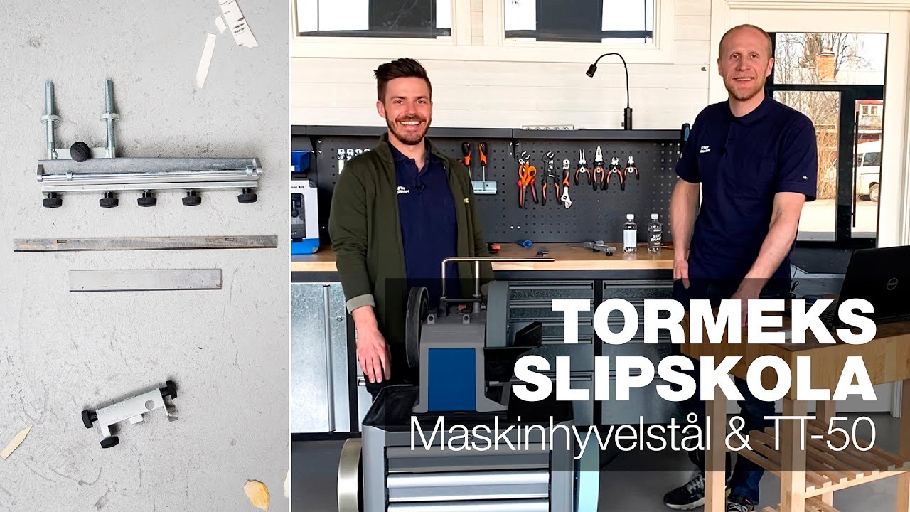 Maskinhyvelstål & TT-50 Svarvverktyg för stenen | Del 7 | Tormeks slipskola live