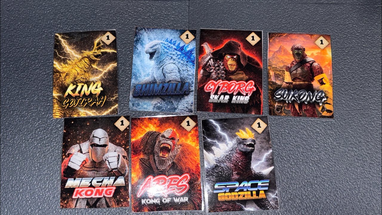 Unboxing Godzilla Trading Cards From Dallas or!
