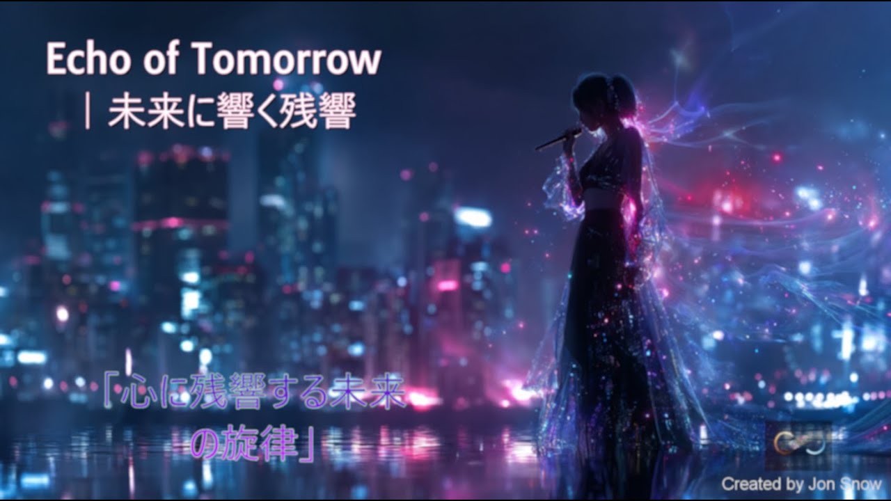 【Suno AI】AI作曲とは思えない！未来を感じる感動バラード『Echo of Tomorrow』【作業用BGM | Midjourney AI Art】
