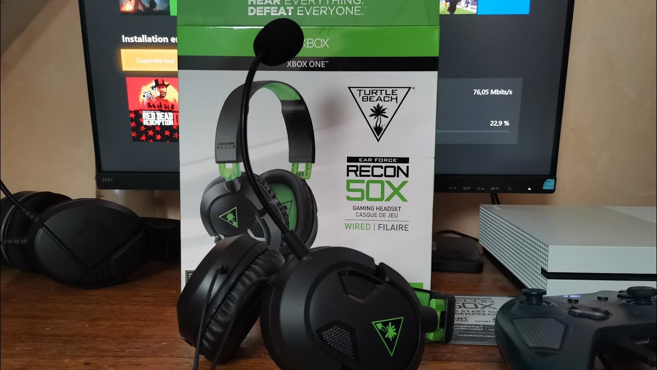 MON NOUVEAU CASQUE TURTLES BEACH RECON 50X! +TEST MICRO