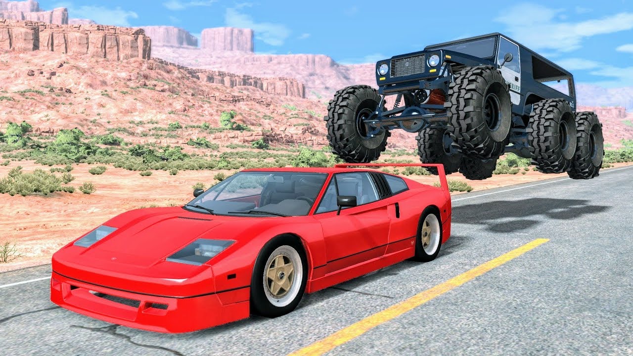 Crazy Police Chases #15 - BeamNG Drive Crashes