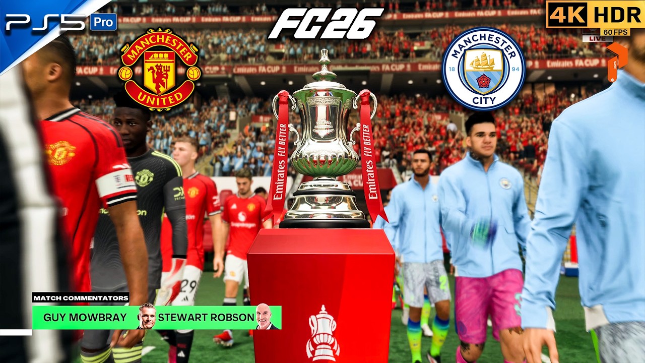 🎮 EA Sports FC 26 | PS5 4K HDR 🏆 FA Cup  Manchester United F.C. vs Manchester City F.C. #fc26 #ps5