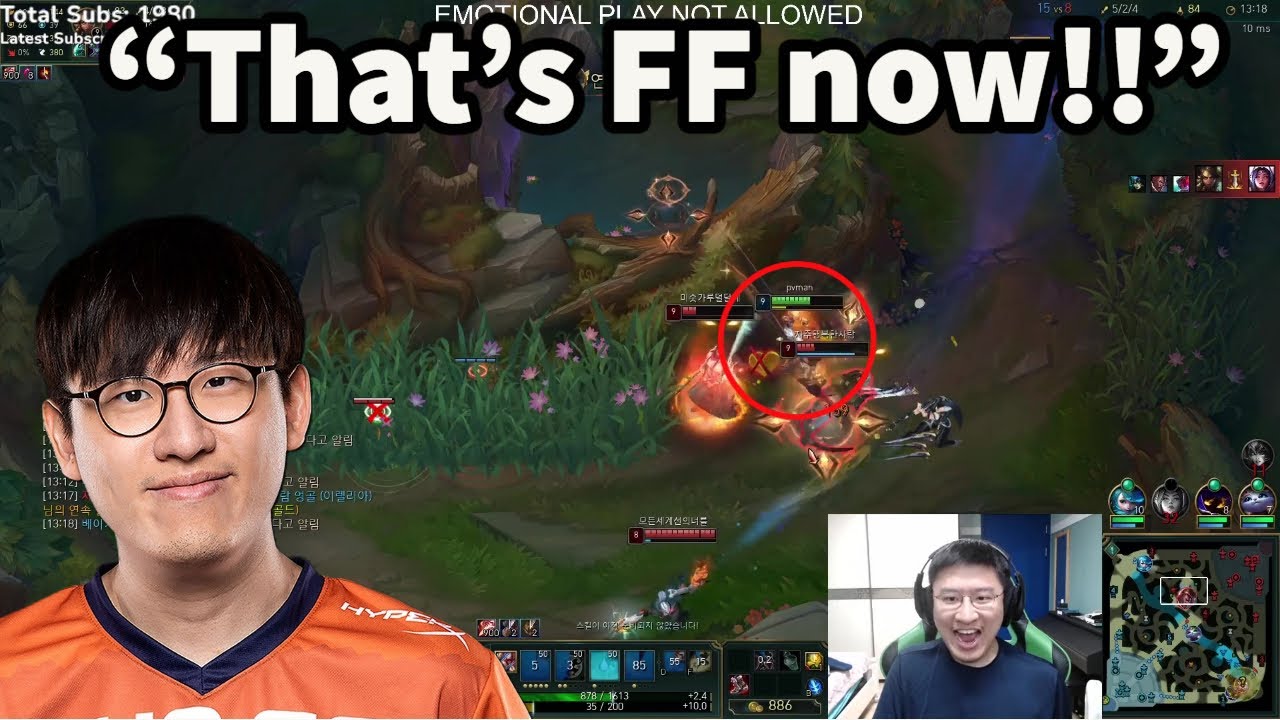 Rush Is Literally 1v9 On Lee Sin In Korean SoloQ!!