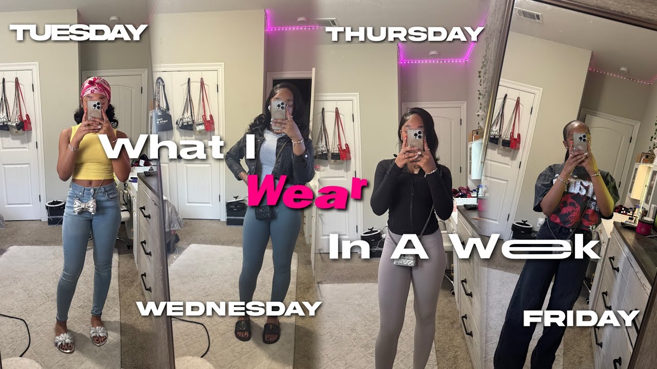 A WEEK OF MY SCHOOK OUTFITS ᢉ𐭩 lulu,pacsun,kurt,jordans,skims,etc ᢉ𐭩