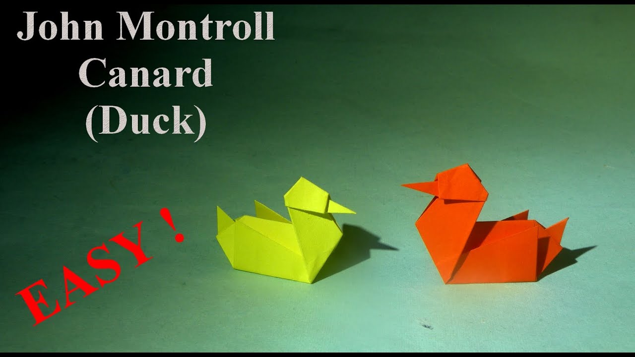 TUTORIEL EASY Origami - Canard de John Montroll (Duck)