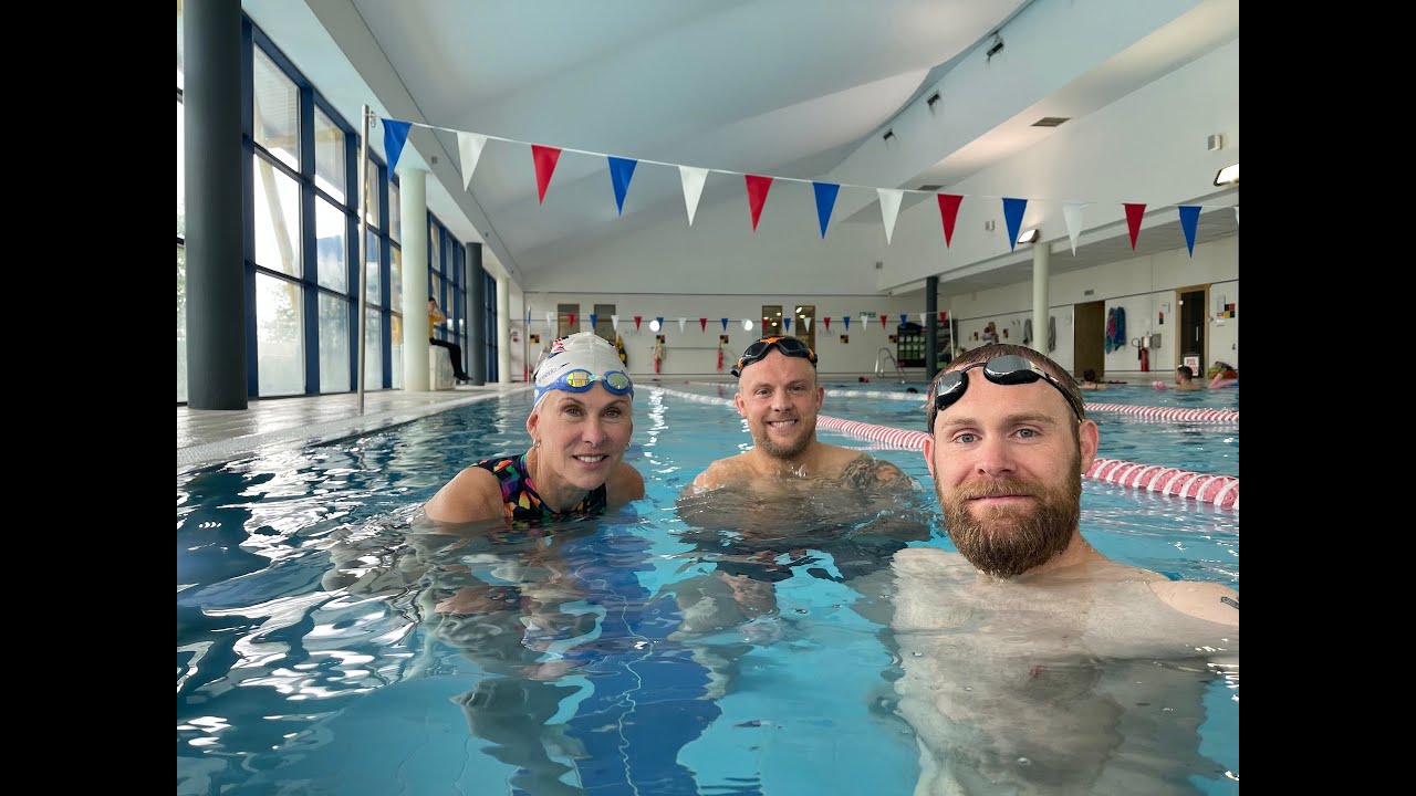 Mark Ormrod swim with Sharron Davies