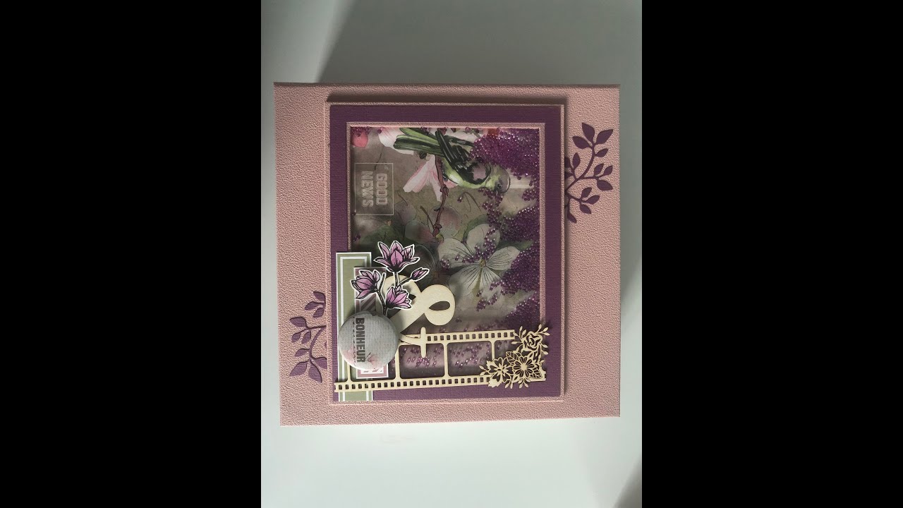 Présentation mini album - collection Bloom - tuto Marion scrapa lunettes