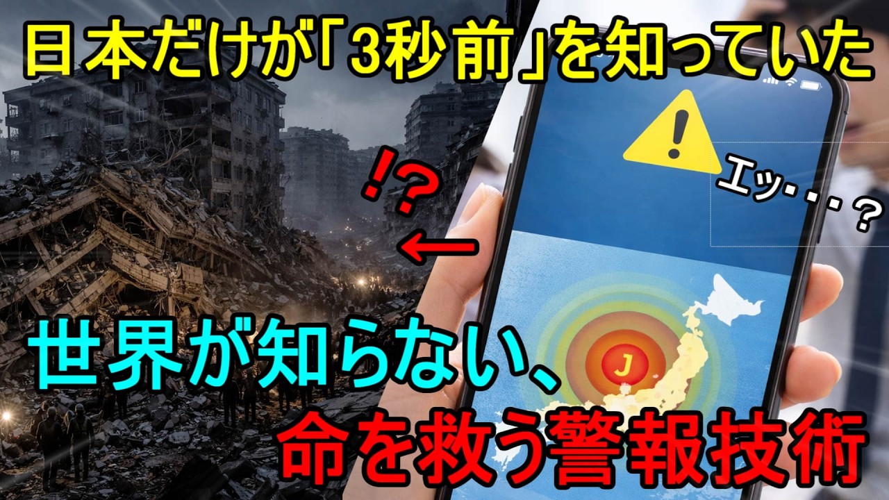 【海外の反応】「なぜ日本だけ地震の前にスマホが鳴るんだ！？」世界が絶句した日本の地震速報テクノロジーの全貌