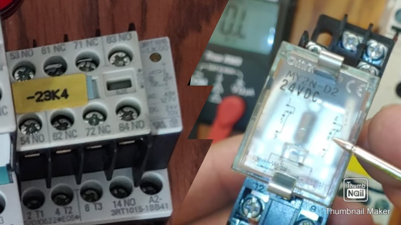 Video #3 como probar un contactor y un Relé auxiliar