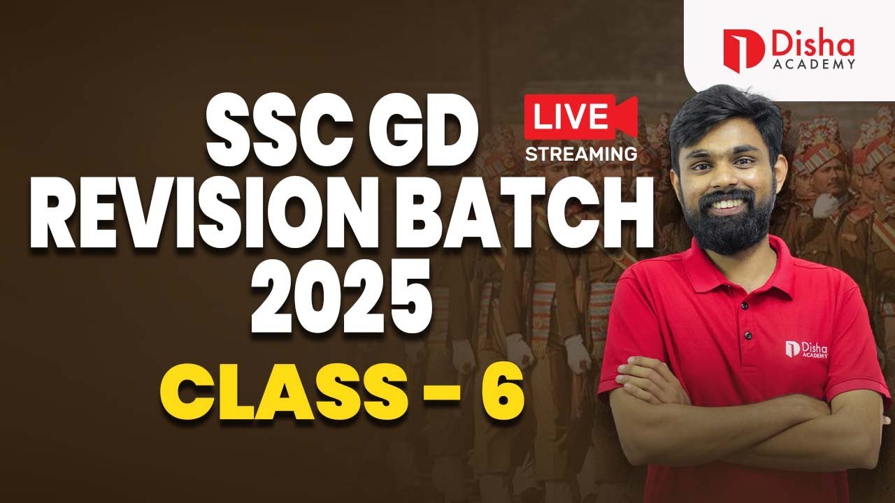 SSC GD REVISION BATCH 2025| MATHS | CLASS NO - 6 | LIVE @ 8 PM #ssc #sscgd