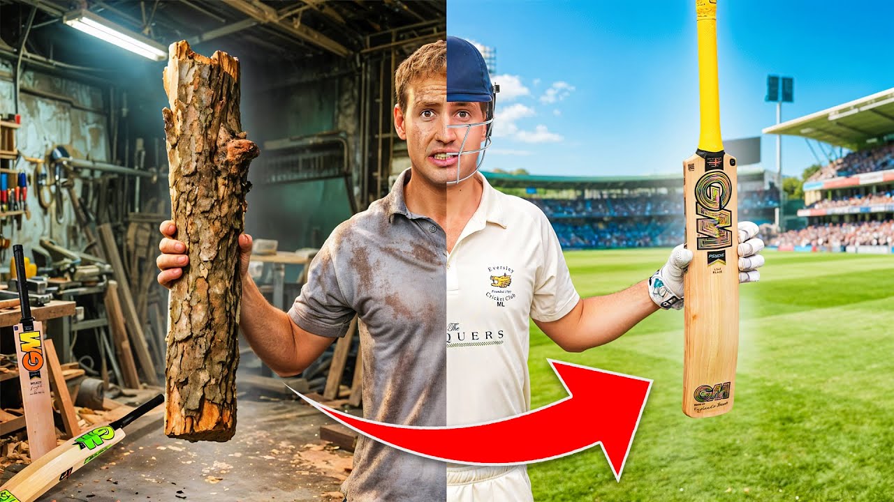 Making a Cricket Bat From Scratch… Then Using It in a Real Match!