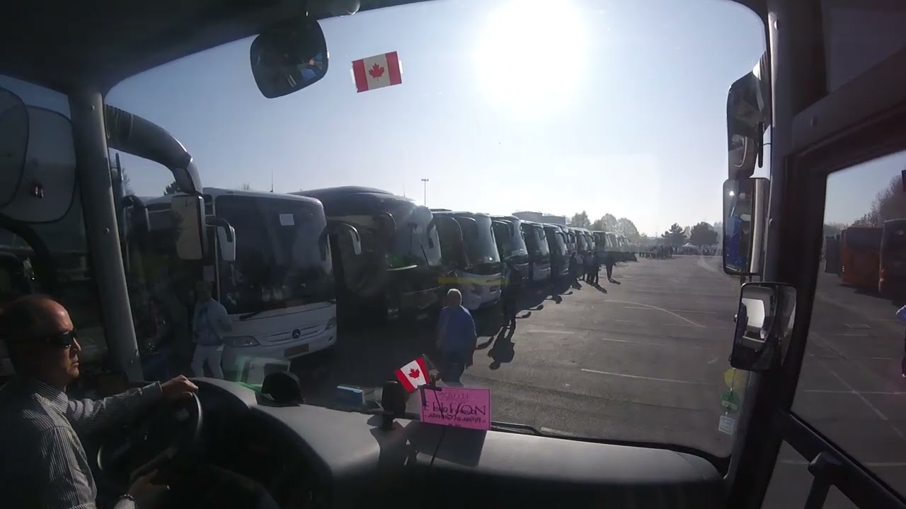 Vimy 2017 April 9th bus staging area parking