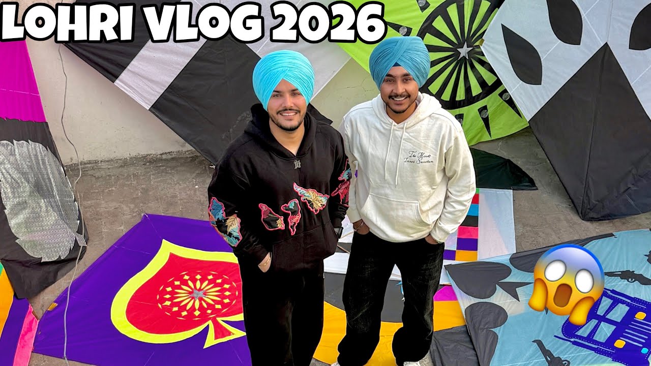 LOHRI VLOG 2026❤️, KITE FYLING WITH FRIENDS😍,WITH BIR RAMGARHIA ❤️