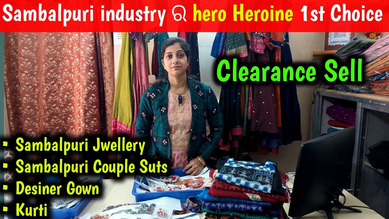 Sambalpuri industry ର hero Heroine ଇ ଜାଗାରେ 1st Choice Sp Fashion 😱 Unique Sambalpuri Handloom 