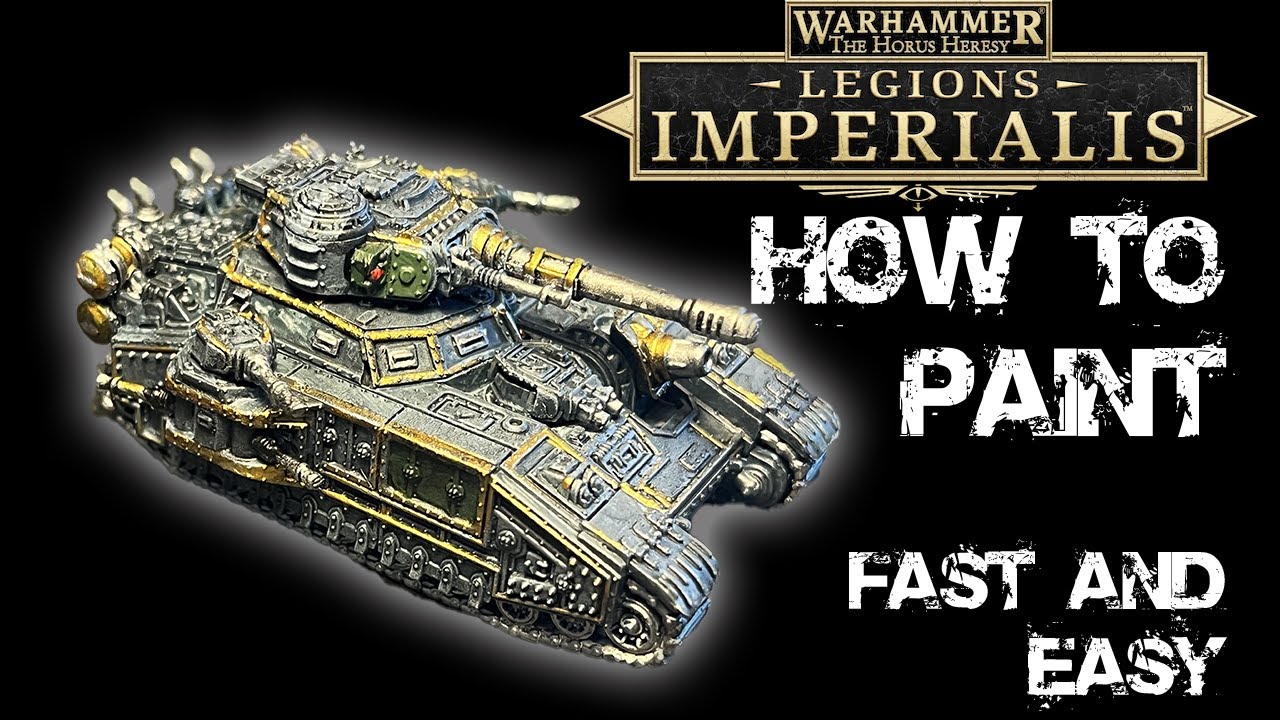 How to Paint a Legion Imperialis Baneblade FAST and EASY