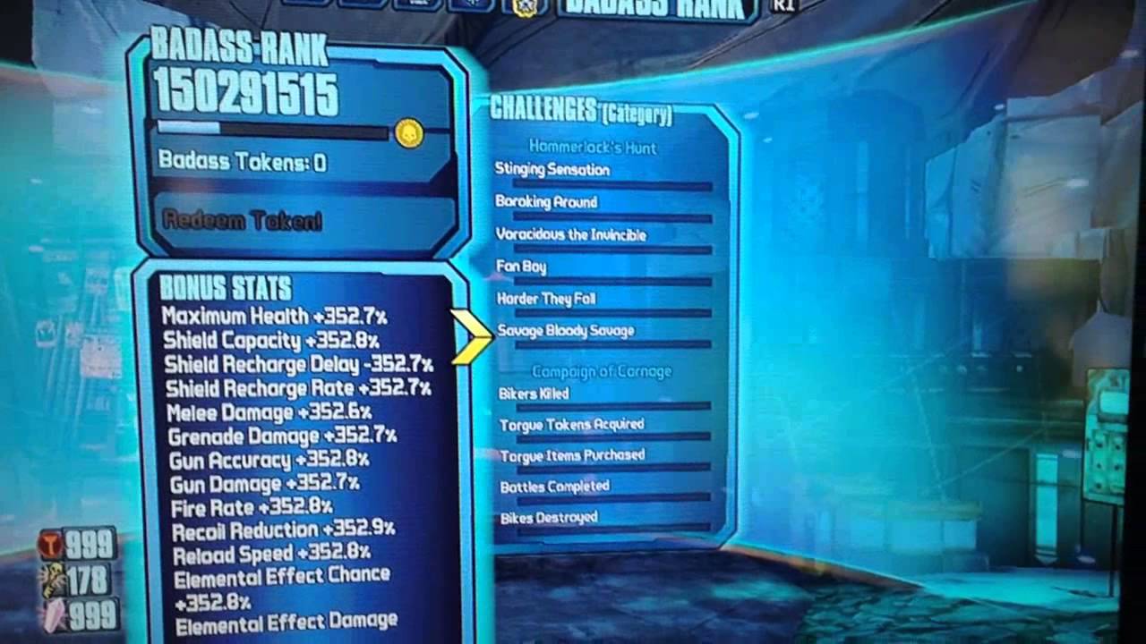borderlands 2 badass rank hack ps3