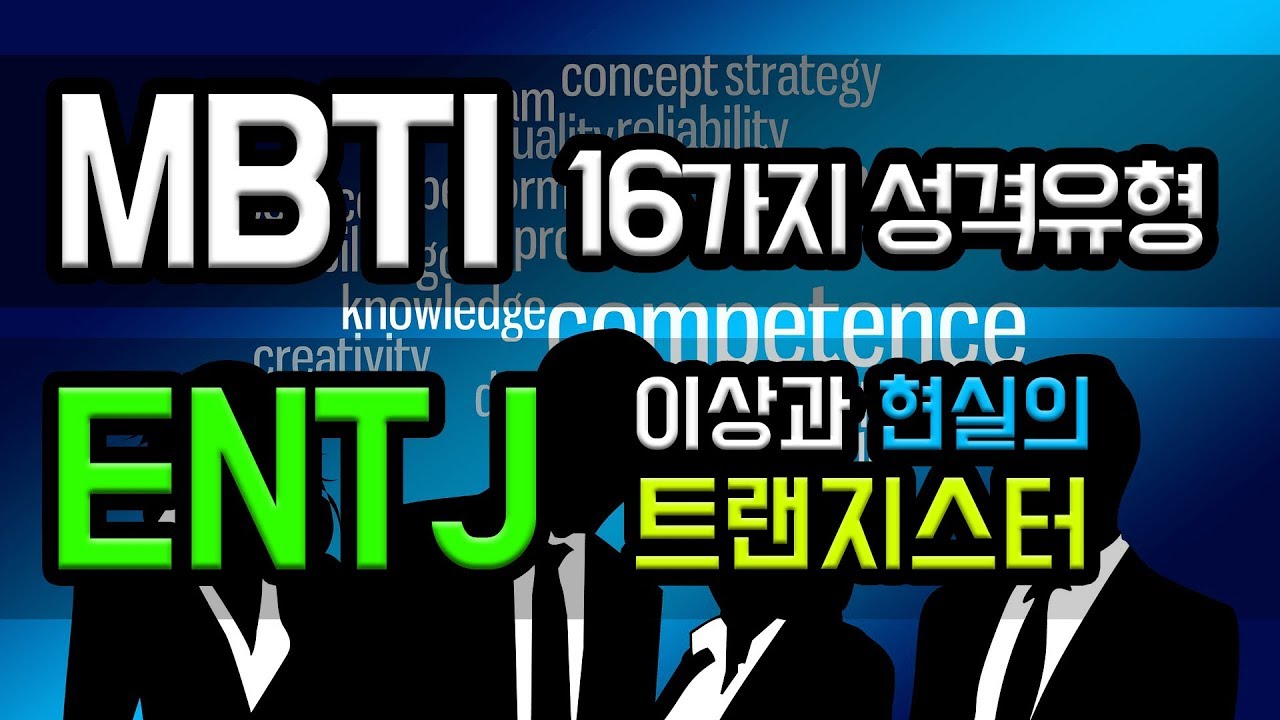 [MBTI 성격유형 17편]  ENTJ - 이상과 현실의 트랜지스터